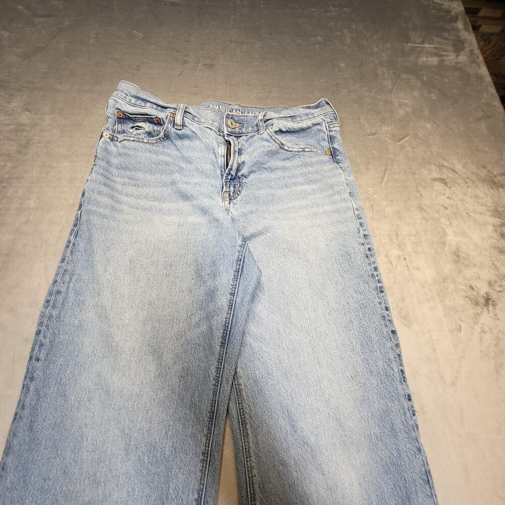 American Eagle Outfitters Jeans Womens 8 Blue Straight Stovepipe Light Wash - Picture 2 of 14